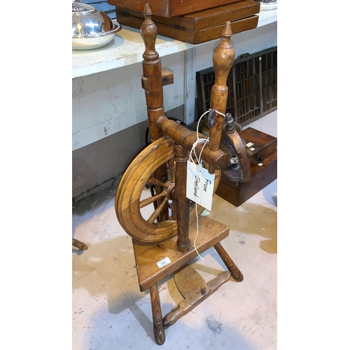 456 - A Shetland treadle spinning wheel