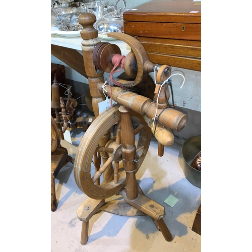 457 - A Croatian treadle spinning wheel