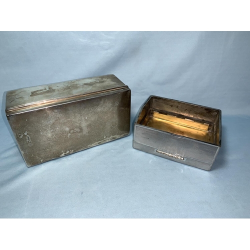 309 - Two silver cigarette box frames, 13 ozt