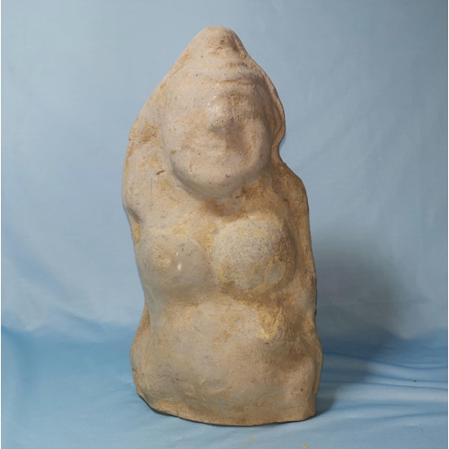 106 - An ancient Chinese figure of a woman, 29 cm