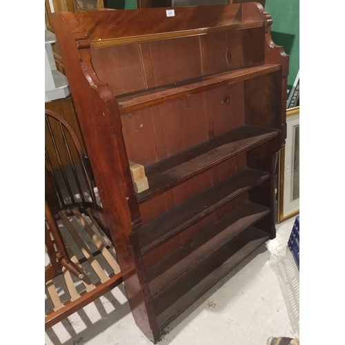 649 - A mahogany gothic style bookcase