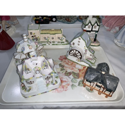 11 - A collection of Coalport cottages, 