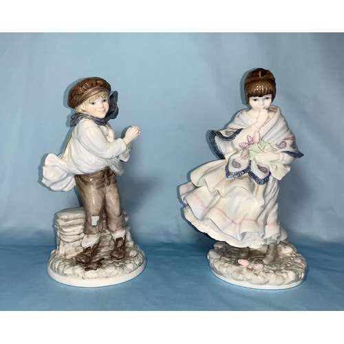 117 - A pair of Coalport Ltd Edition figures 