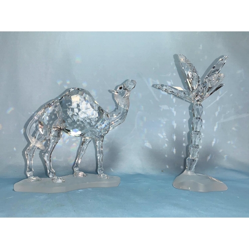 128 - Swarovski - Camel & Palm Tree