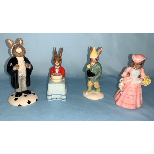 44 - 4 Royal Doulton Beatrix Potter figures - Lawyer, Boy Skater, Mary Mary Quite Contrary, Happy Birthda... 