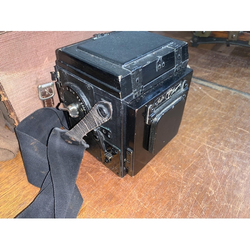 760 - A Thornton Pickard RUBY HORIZONTAL camera, cased and others