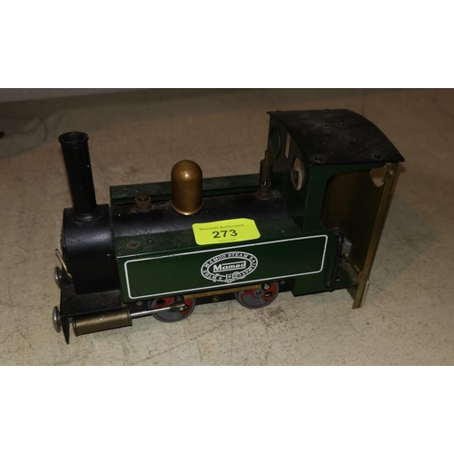 273 - A Mamod working model steam engine 1355 Watt loco with booklet