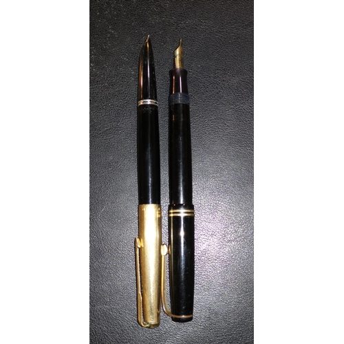 292 - An early Parker Victory fountain pen with 14k nib; another Parker fountain pen