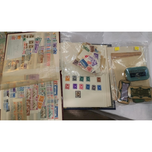 357 - EGYPT - an album and stockbook with stamps, a selection of stamps and accessories