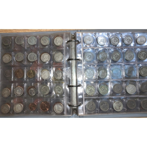 433 - An album of GB coins including pre 1947 silver