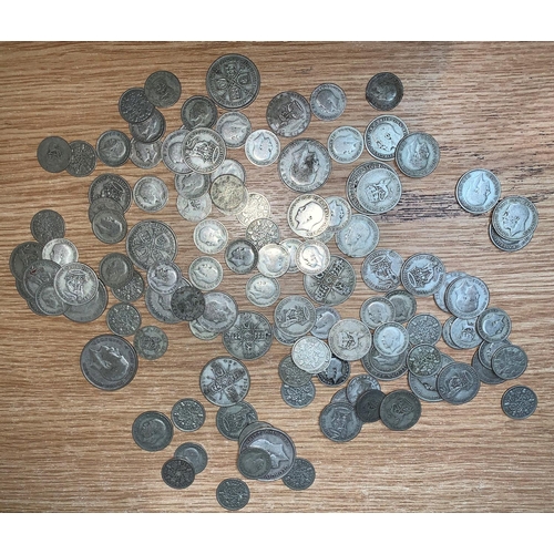 458 - A quantity of pre 1947 mixed coins (16ozt)