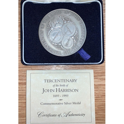 463 - Royal Mint Ter Centenary medal John Harrison 1693-1993