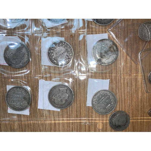 483 - A collection of shillings 1817-26, 38, 49, 56-71-72-75-79, 80,81,83,84,85,86, 1875 die 9; 6d 1817, 1... 