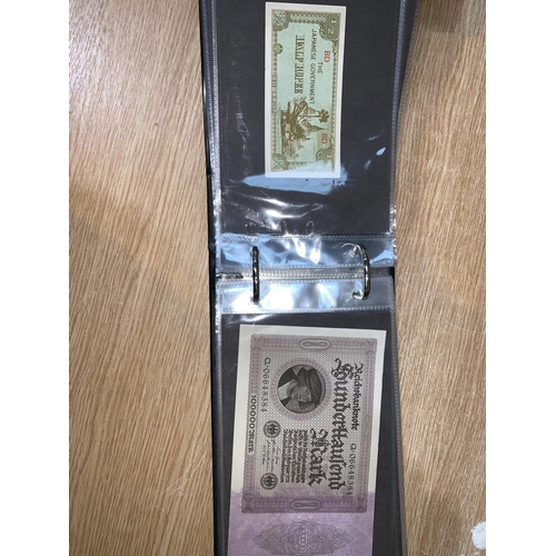 521 - An album of various bank notes