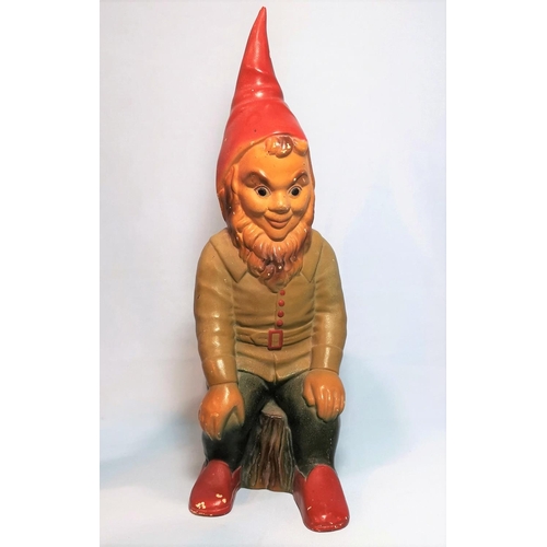 142 - An early Sylvac seated gnome, No. 110, height 35 cm