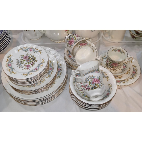 150 - A Royal Standard floral pattern dinner and tea service