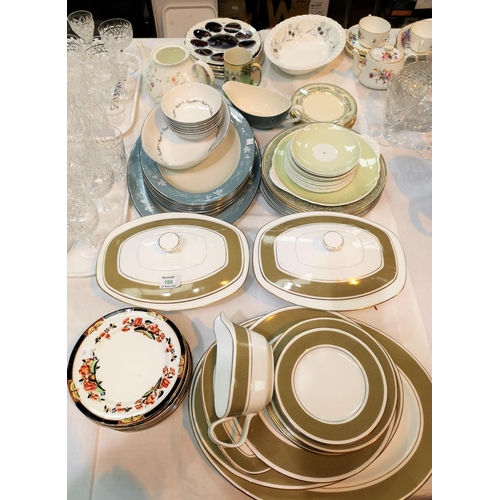 180 - A selection of Royal Doulton and other dinnerware:  