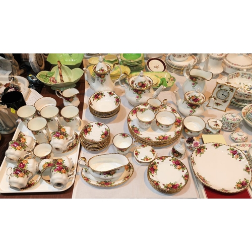 249 - A comprehensive selection of Royal Albert Old Country Roses china, including tea and coffee sets, cl... 