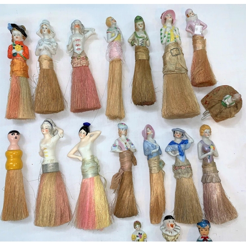 181 - A collection of 18 x 1930's and other half dolls
