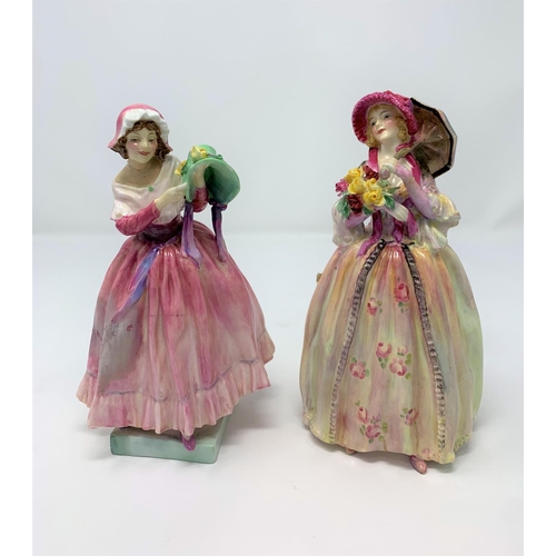 252 - 2 Royal Doulton figures, New Bonnet HN1728 (restored) and June HN1691
