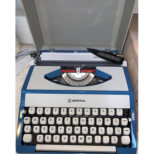 396 - A 1970's Imperial typewriter with booklet; various masonic items