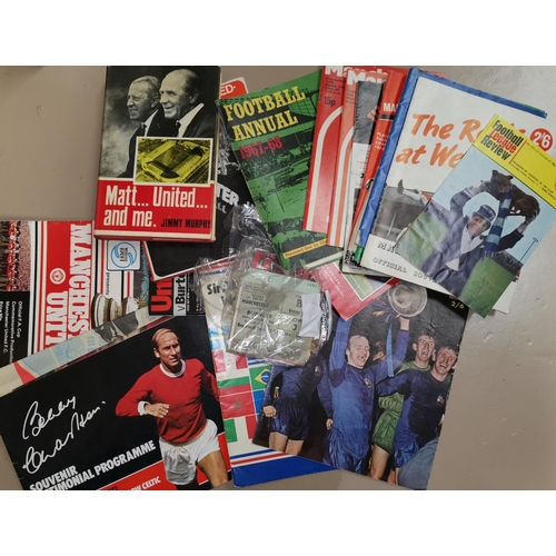 383 - A selection of MUFC 1960's / 70's programs. books and ephemera