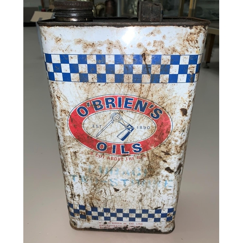 557A - A vintage O'Briens oil can