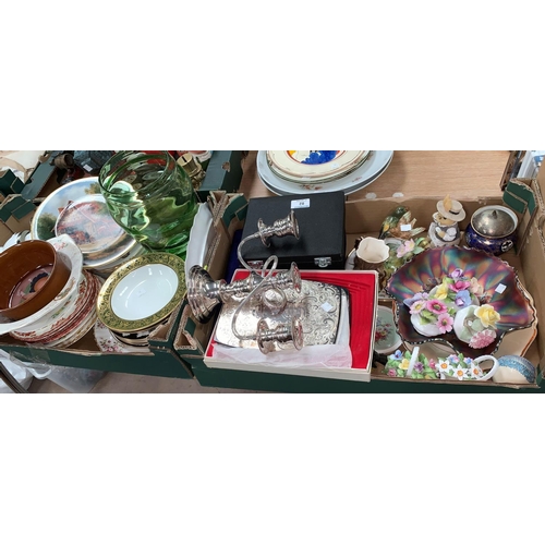 82 - A selection of encrusted and decorative china, teaware including Royal Doulton, Royal Albert etc; si... 