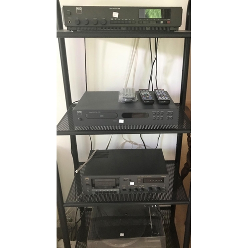 367A - A NAB stereo system comprising record deck, receiver 7120, cd player C542, tape deck and a pair of M... 