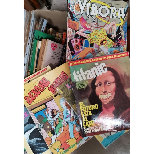 93 - A selection of books on graphic etc and a selection of underground vintage comics, a small group of ... 