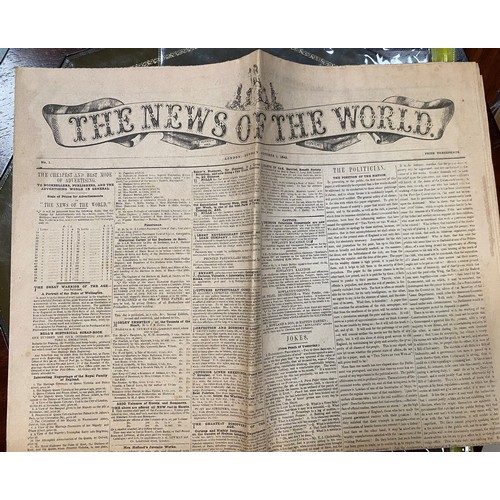 59 - 1st edition News of the World, 1st October 1843