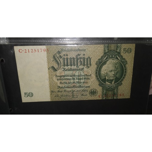 64 - A selection of World banknotes in album