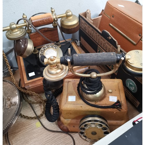 83 - Two 1960's telephones in a vintage style