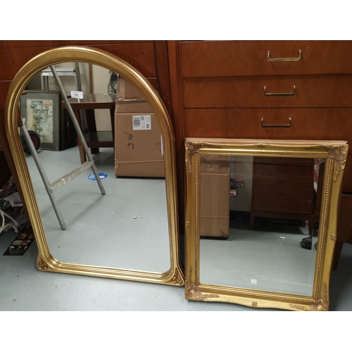 149 - Two gilt framed wall mirrors