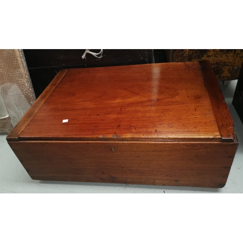 151A - A wooden military ammunition box with