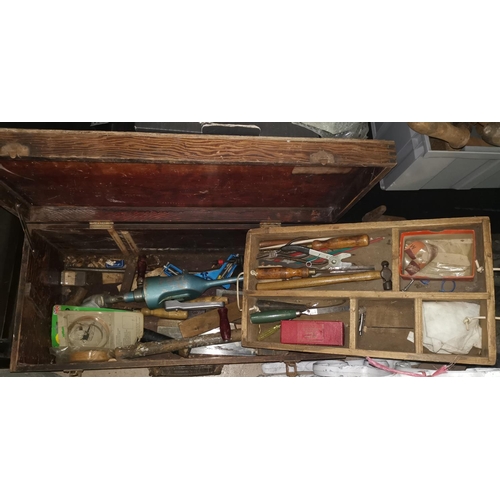 166 - Tool chest and contents