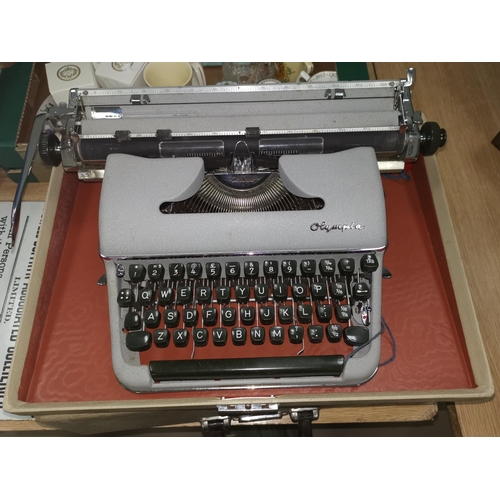 59A - A 1950's Olympia portable typewriter in original box