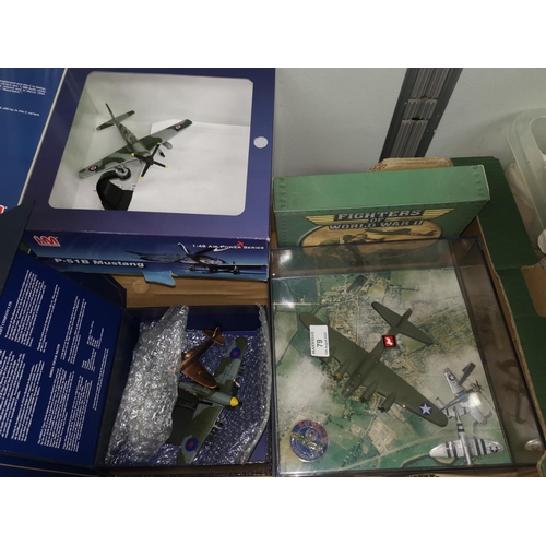 79 - A selection of WWII and other aeroplanes, kit built