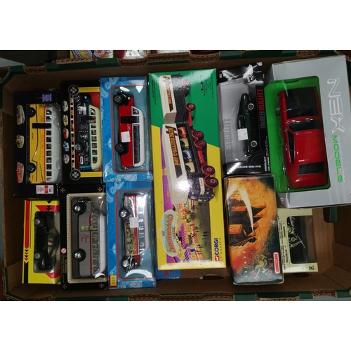 81 - Eight Corgi Classics diecast vehicles, original boxes; coaches and similar vehicles