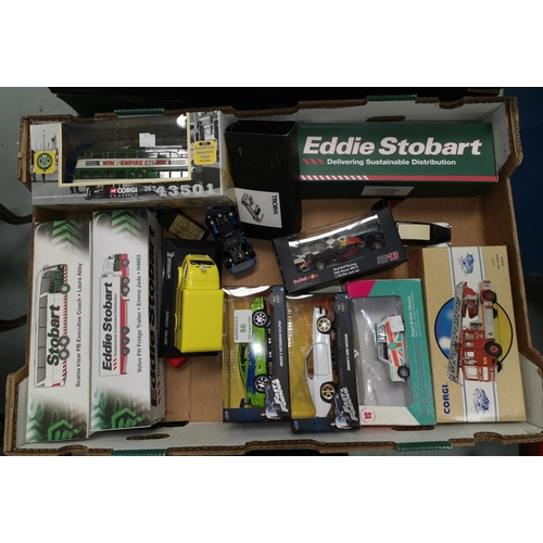 86 - A collection of diecast vehicles, Eddie Stobbart; Corgi; etc.