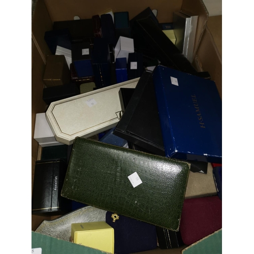 99 - A large selection of jewellery boxes etc