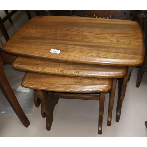 618 - An Ercol nest of 3 tables