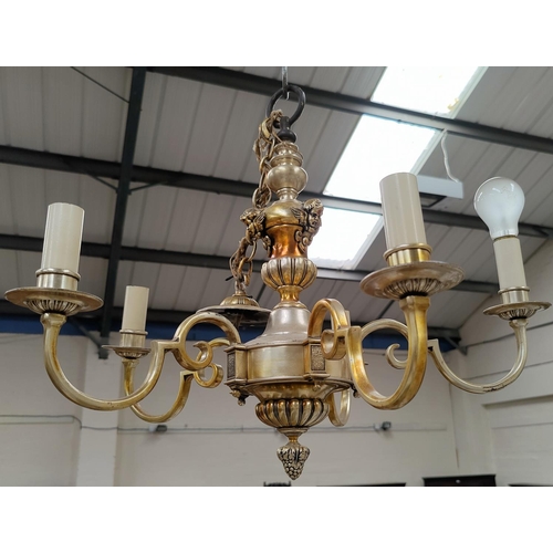 22 - A classical style gilt light fitting with 4 branches