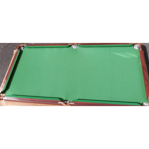 70a - A Table top size snooker table and accessories