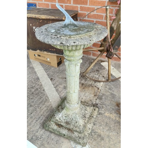 35b - A reconstituted stone classical style sun dial