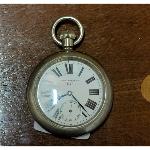 362 - A military pocket watch with second hand complication