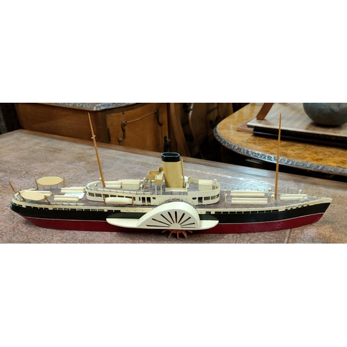 420 - A scratch built model of the Royal Eagle steamer ship
