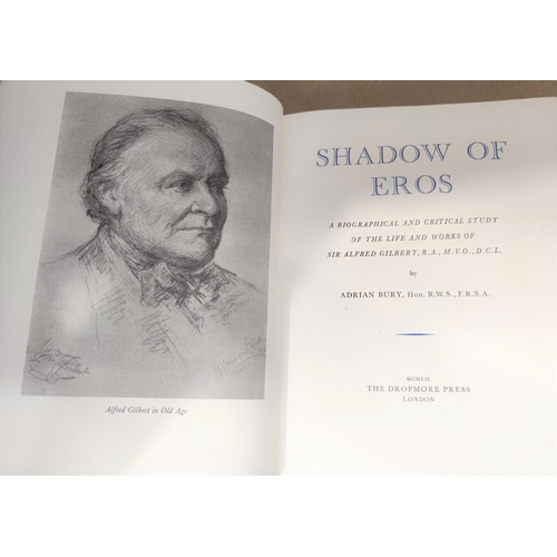 426a - Sir Alfred Gilbert: Shadow of Eros by Adrian Bury, limited edition, no 29 of 53 copies in full calf,... 