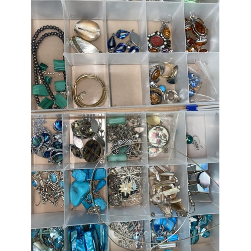 364 - A selection of costume jewellery, etc.