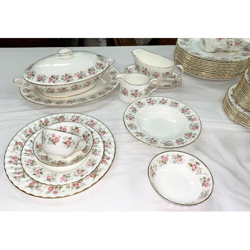 160 - A Minton Spring Bouquet dinner and tea service approx. 70 pieces, and another Minton part tea servic... 